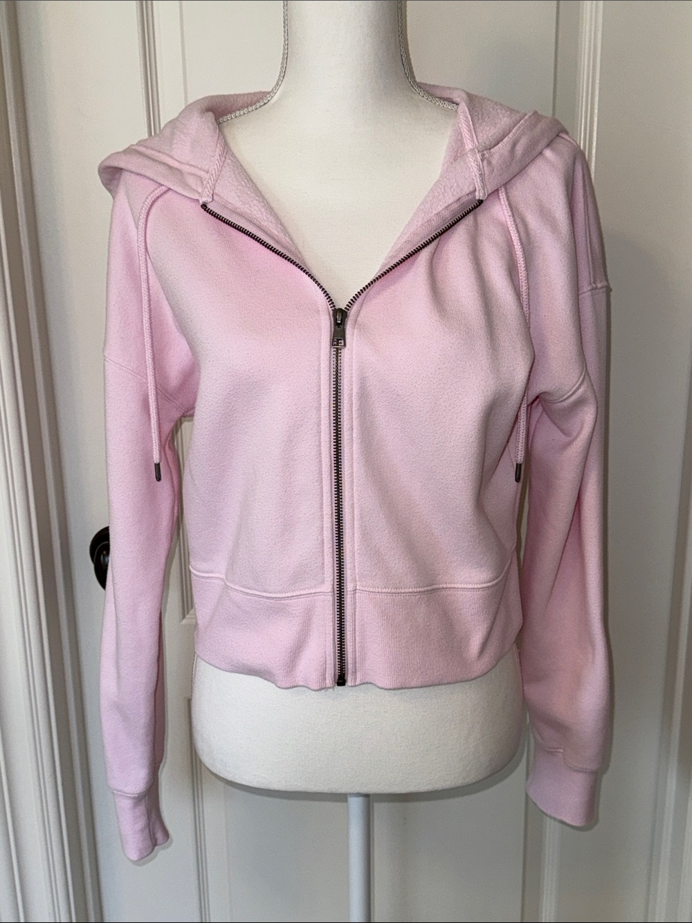 Universal Thread Pink Cropped Zip Hoodie